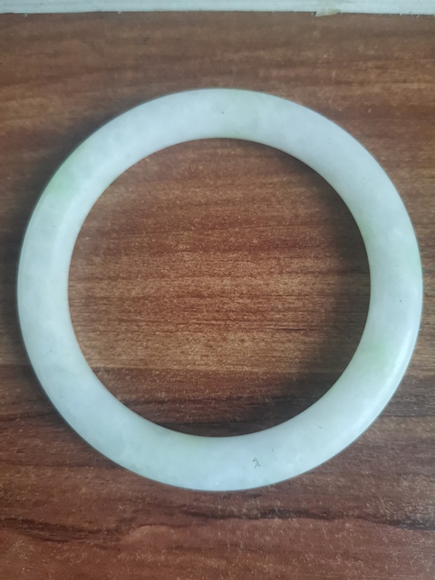 古玩玉器天然翡翠手鐲真品鑒賞圖