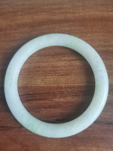 古玩玉器天然翡翠手鐲真品鑒賞圖