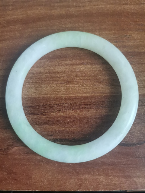 古玩玉器天然翡翠手鐲真品鑒賞圖