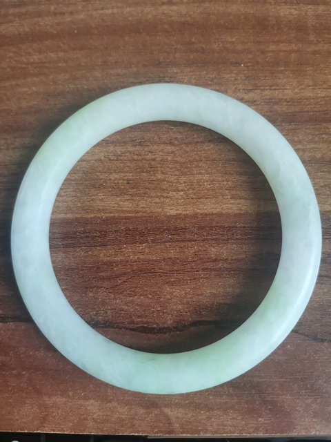 古玩玉器天然翡翠手鐲真品鑒賞圖