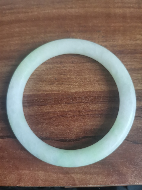 古玩玉器天然翡翠手鐲真品鑒賞圖
