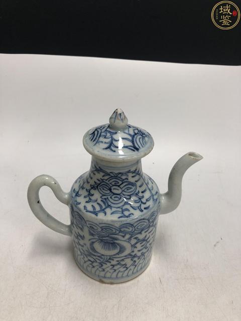 古玩陶瓷清中·青花線描花卉紋壺拍賣,當前價格1088元