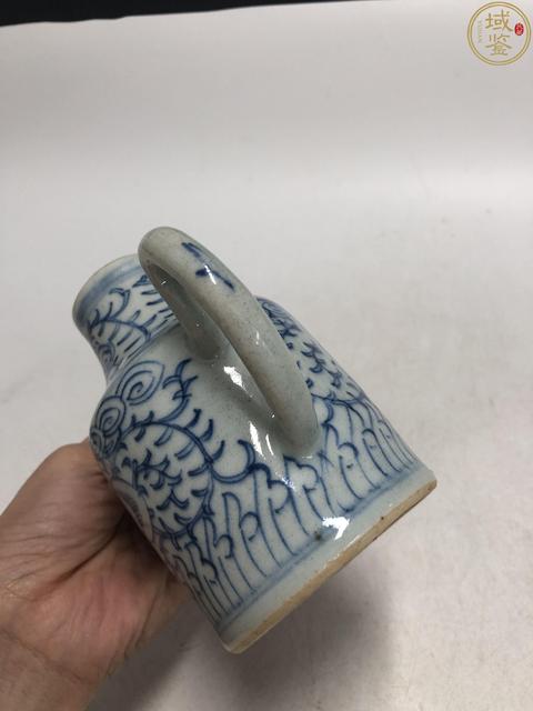 古玩陶瓷清中·青花線描花卉紋壺拍賣,當前價格1088元