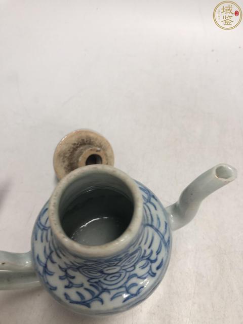 古玩陶瓷清中·青花線描花卉紋壺拍賣,當前價格1088元