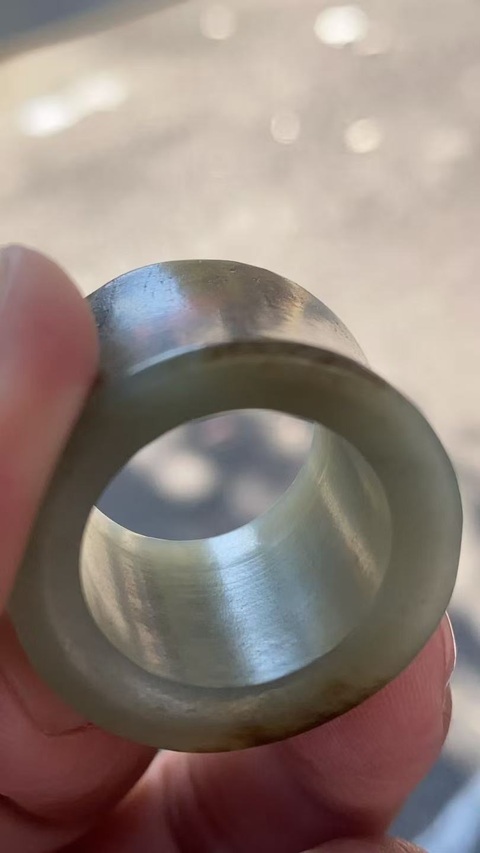 古玩玉器扳指真品鑒賞圖