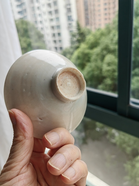 古玩陶瓷青白釉斗笠盞真品鑒賞圖
