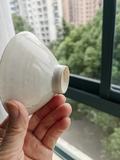 古玩陶瓷青白釉斗笠盞真品鑒賞圖