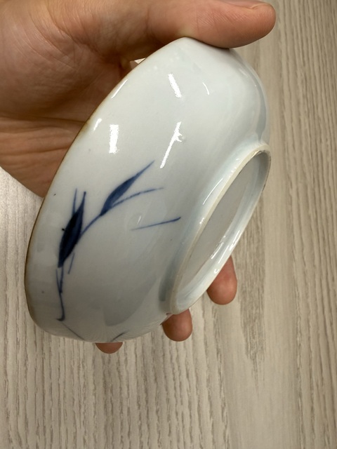 古玩陶瓷康熙青花小碟真品鑒賞圖