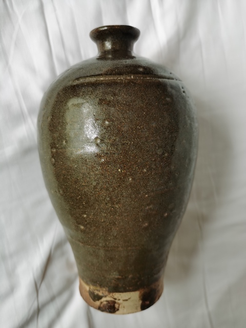 古玩陶瓷茶葉末梅瓶真品鑒賞圖