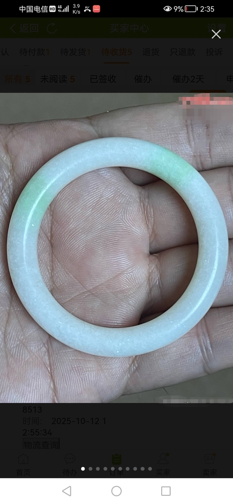 古玩玉器天然翡翠手鐲真品鑒賞圖