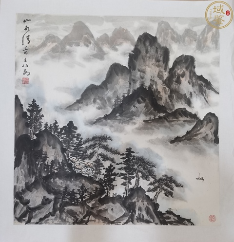 古玩字畫山水畫真品鑒賞圖