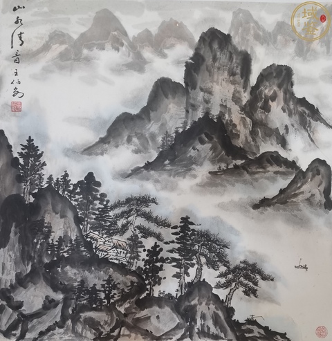 古玩字畫山水畫真品鑒賞圖