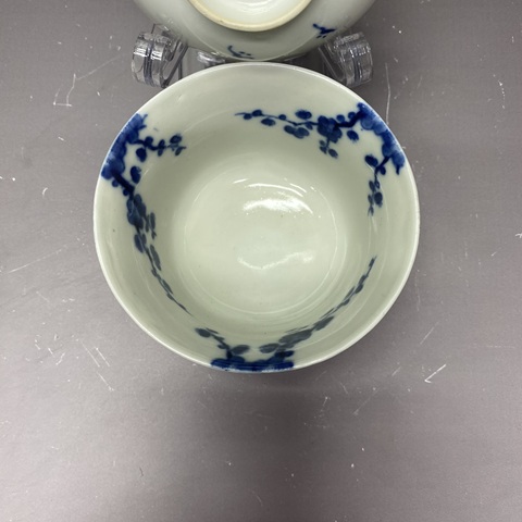 古玩陶瓷若深珍藏款青花蓋杯真品鑒賞圖