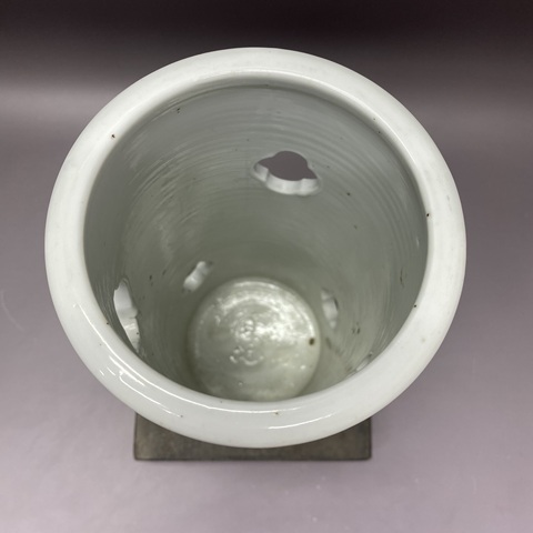 古玩陶瓷龍紋青花帽筒真品鑒賞圖