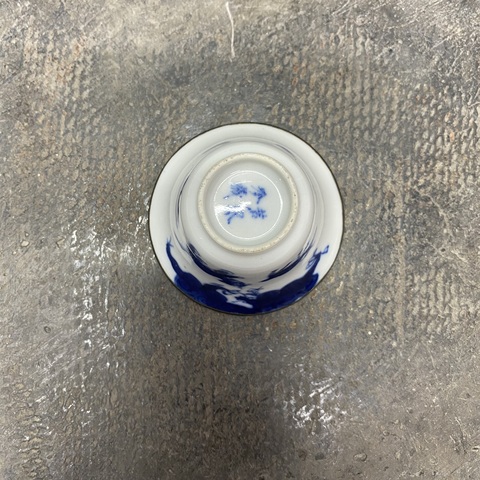 古玩陶瓷十二生肖青花杯真品鑒賞圖
