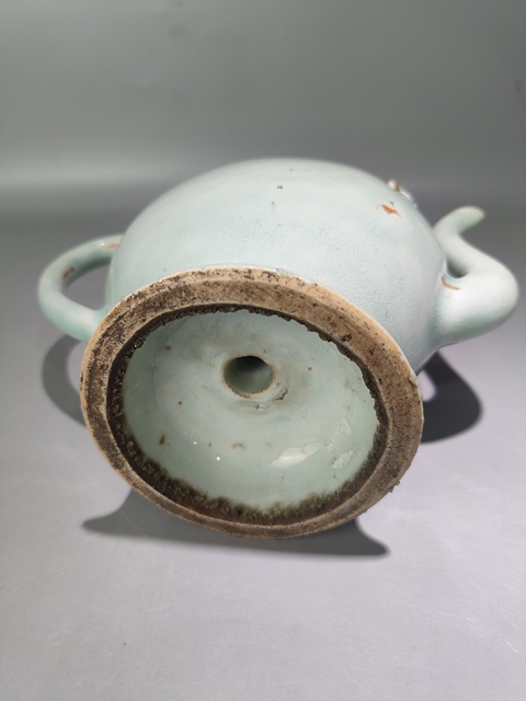 古玩陶瓷乾隆倒流壺真品鑒賞圖