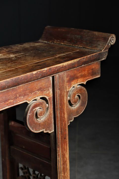 古玩雜項翹頭案真品鑒賞圖