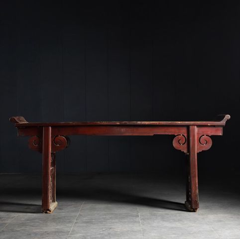 古玩雜項翹頭案真品鑒賞圖