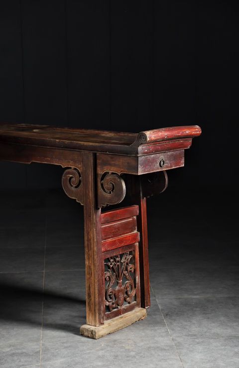 古玩雜項翹頭案真品鑒賞圖