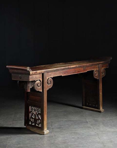 古玩雜項翹頭案真品鑒賞圖