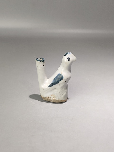 古玩陶瓷青花水鳥哨子真品鑒賞圖