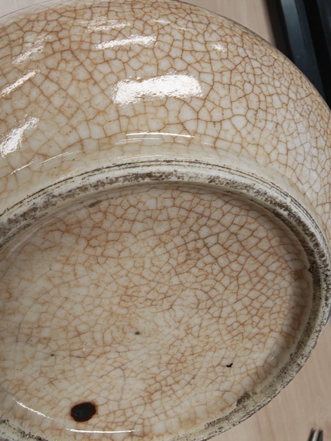 古玩陶瓷哥釉青花釉里紅龍紋筆洗真品鑒賞圖