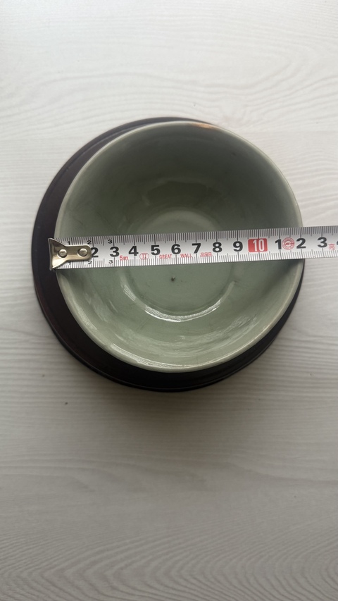 古玩陶瓷明代青釉碗真品鑒賞圖