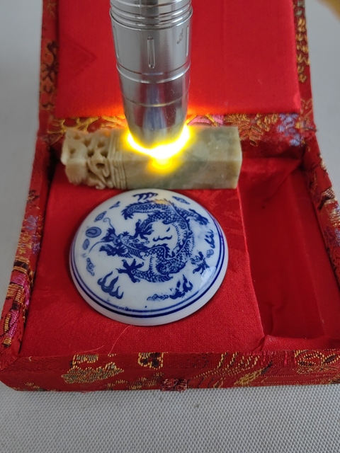古玩玉器青田石印章真品鑒賞圖