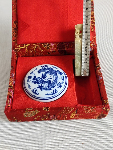 古玩玉器青田石印章真品鑒賞圖