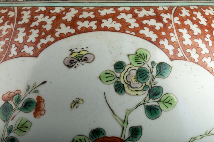 古玩陶瓷清晚·五彩開窗花蝶紋將軍罐真品鑒賞圖