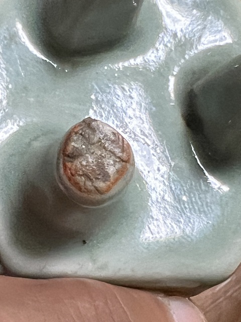 古玩陶瓷龍泉窯六方鼎式爐真品鑒賞圖
