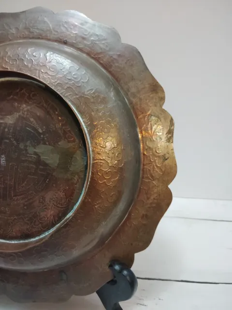 古玩銅器銅盤真品鑒賞圖