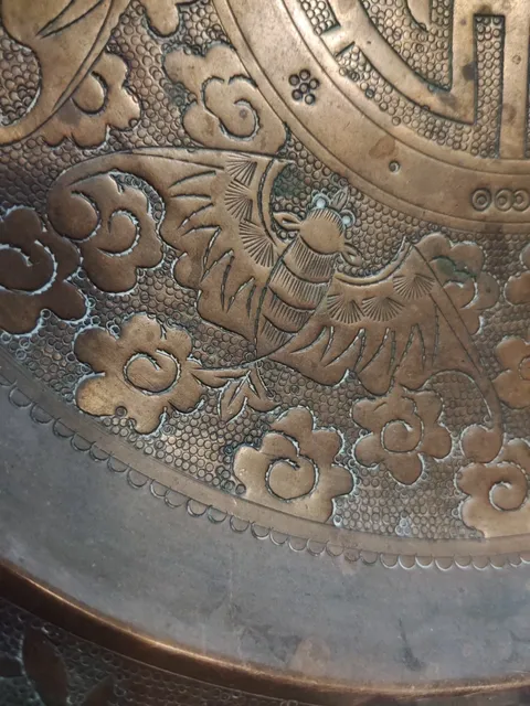 古玩銅器銅盤真品鑒賞圖