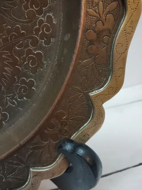 古玩銅器銅盤真品鑒賞圖