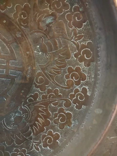 古玩銅器銅盤真品鑒賞圖