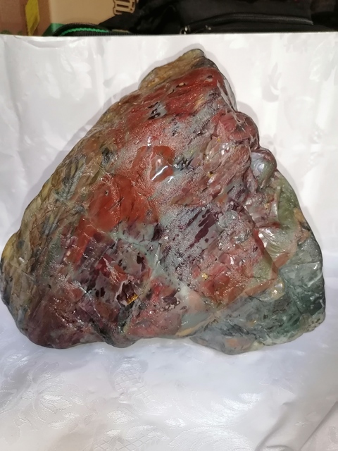 古玩玉器天然戈壁石。真品鑒賞圖