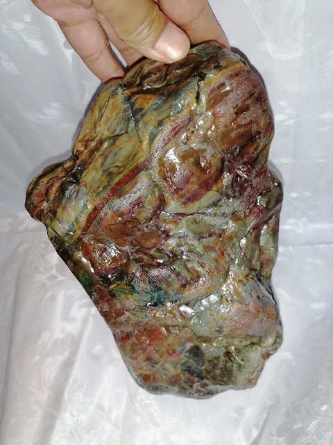 古玩玉器天然戈壁石。真品鑒賞圖
