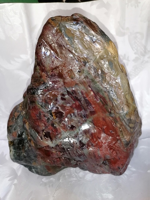 古玩玉器天然戈壁石。真品鑒賞圖