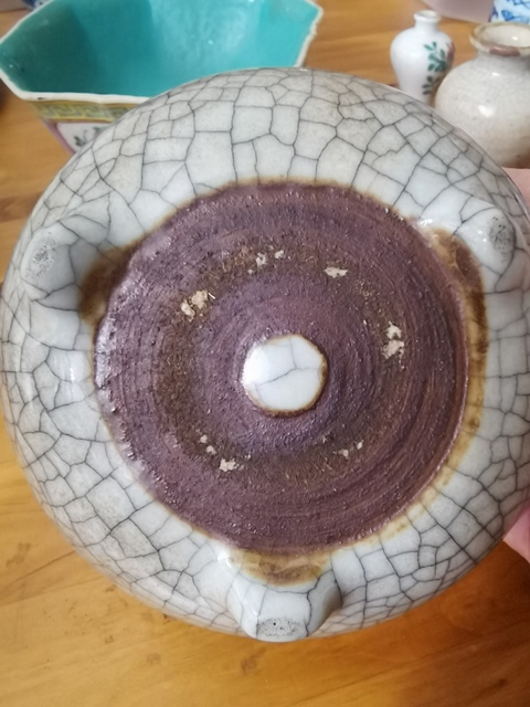 古玩陶瓷哥釉香爐真品鑒賞圖