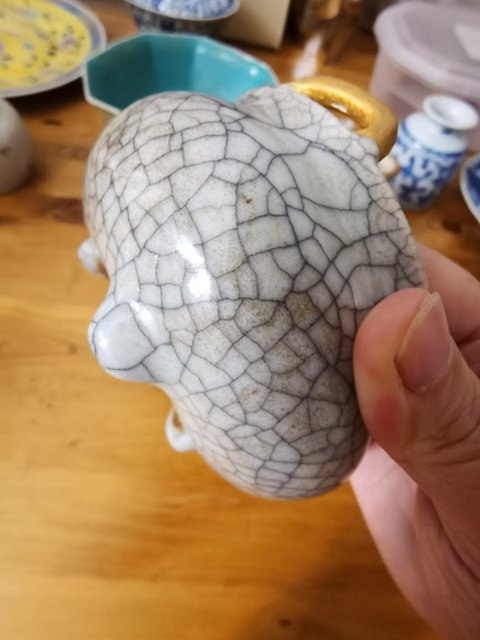 古玩陶瓷哥釉香爐真品鑒賞圖