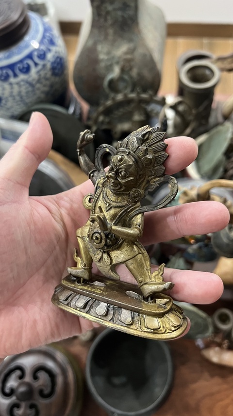 古玩雜項金剛手菩薩真品鑒賞圖