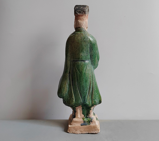 古玩陶瓷明三彩人物俑真品鑒賞圖