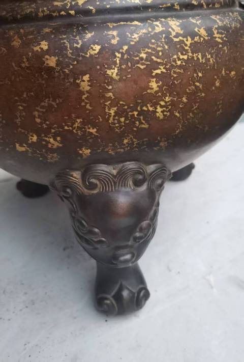 古玩銅器銅爐真品鑒賞圖
