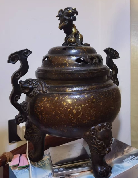 古玩銅器銅爐真品鑒賞圖