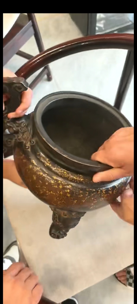 古玩銅器銅爐真品鑒賞圖