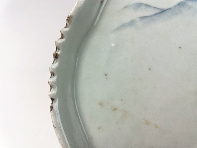 古玩陶瓷民國·淺降彩高仕圖大盤真品鑒賞圖