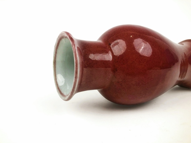 古玩陶瓷清晚期·朗窯紅觀音尊拍賣，當前價格1998元