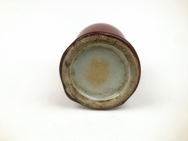 古玩陶瓷清晚期·朗窯紅觀音尊拍賣，當前價格1998元