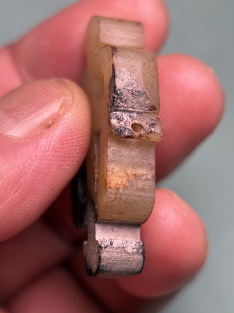 古玩玉器戰國雙龍佩真品鑒賞圖