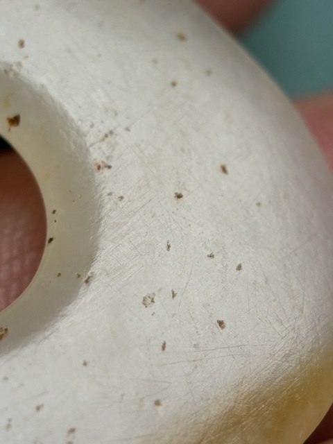 古玩玉器美沁紅山雙聯璧真品鑒賞圖